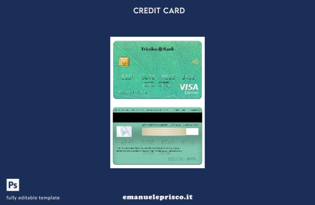 modello di carta elettronica visto olandese Triodos Bank in stile verificato